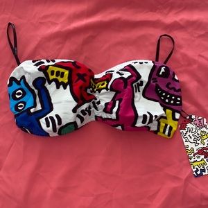 Keith haring bandeau top